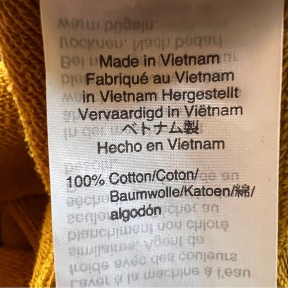 mile(s) Of MADEWELL Goldenrod Cropped Sweatshirt with cowl neck, long sleeves - Picture 7 of 8